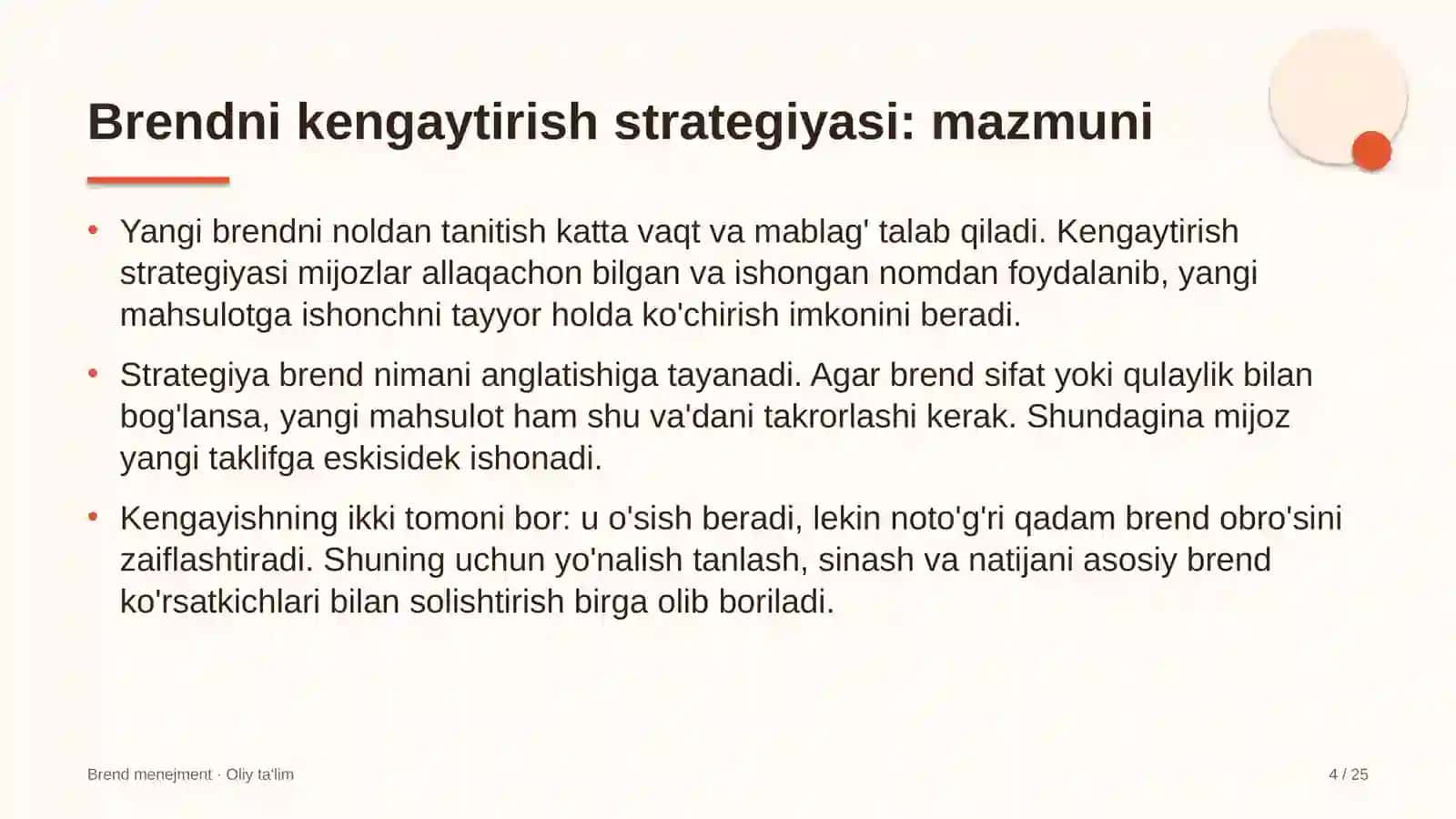 Brendni kengaytirish strategiyasi: mohiyati 4