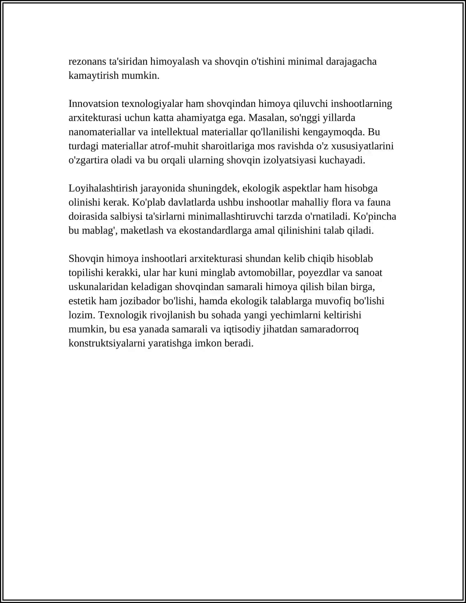 SHOVQINDAN HIMOYALOVCHI INSHOOTLARNING ME'MORIY-LANDSHAFT VA ESTETIK XUSUSIYATLARI 4