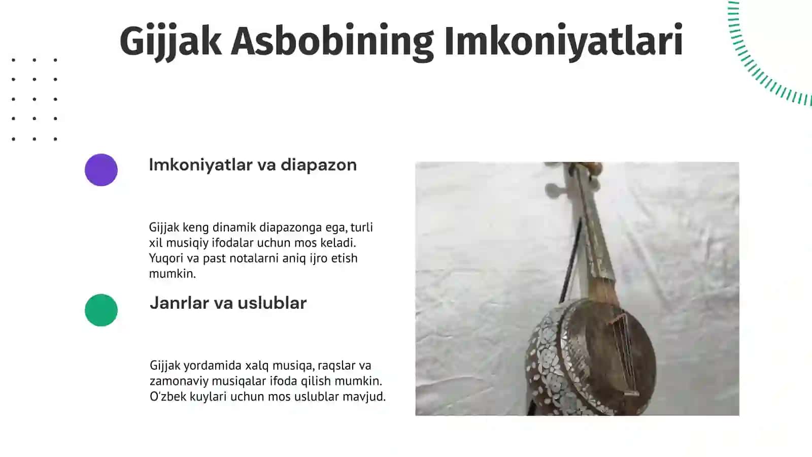O'zbek xalq kuyi "Tanovor" asarini gijjak cholg'usida o'rgatish metodikasi 4