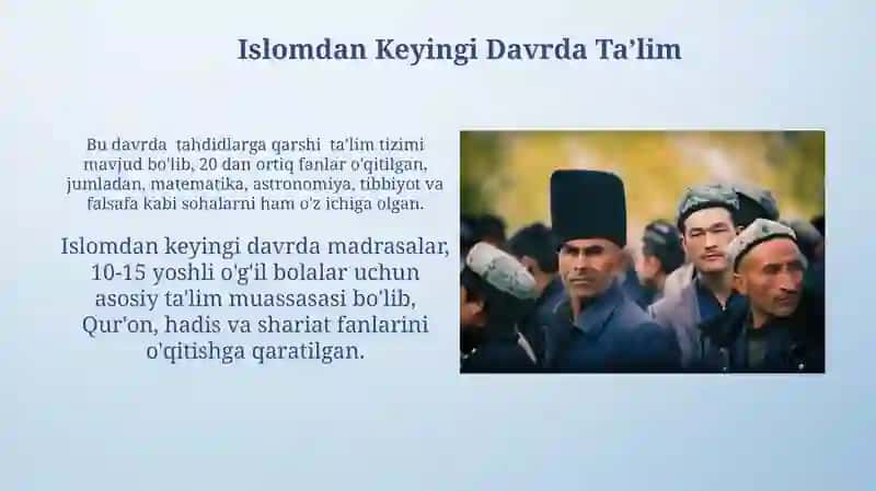 Zamonaviy Turkiston Ta’limi: Qarashlar va Muammolar 4