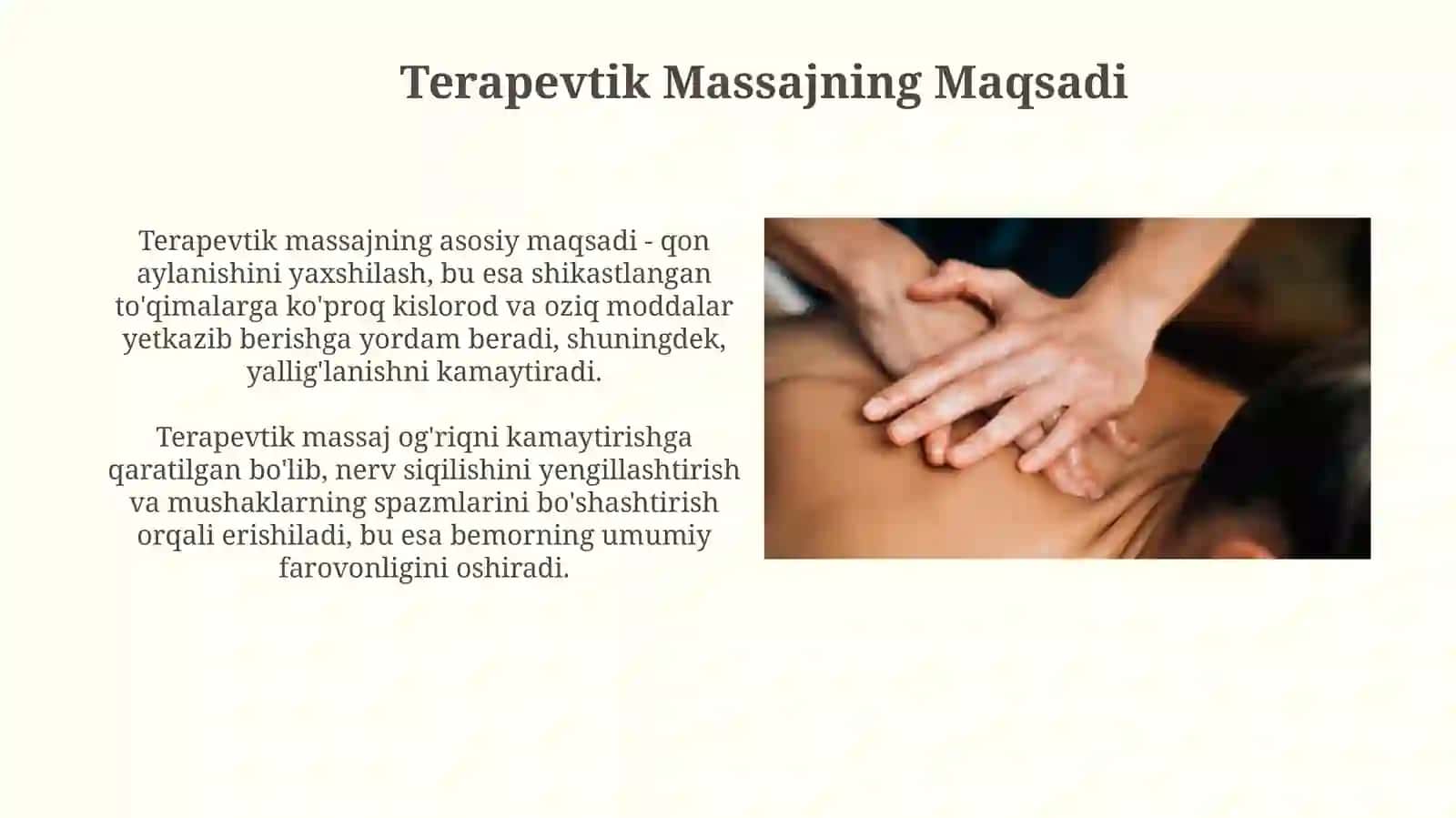Yuz nervi, tirsak, bilak, quymich nervi yallig lanishida davolovchi massaj 4