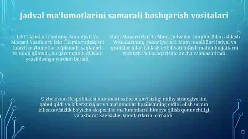Iakt Tizimlari Fanining Ahamiyati Va Maqsad Vazifalari 4