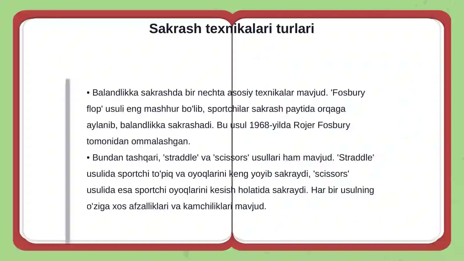 Balandlikka sakrash texnikasi 4