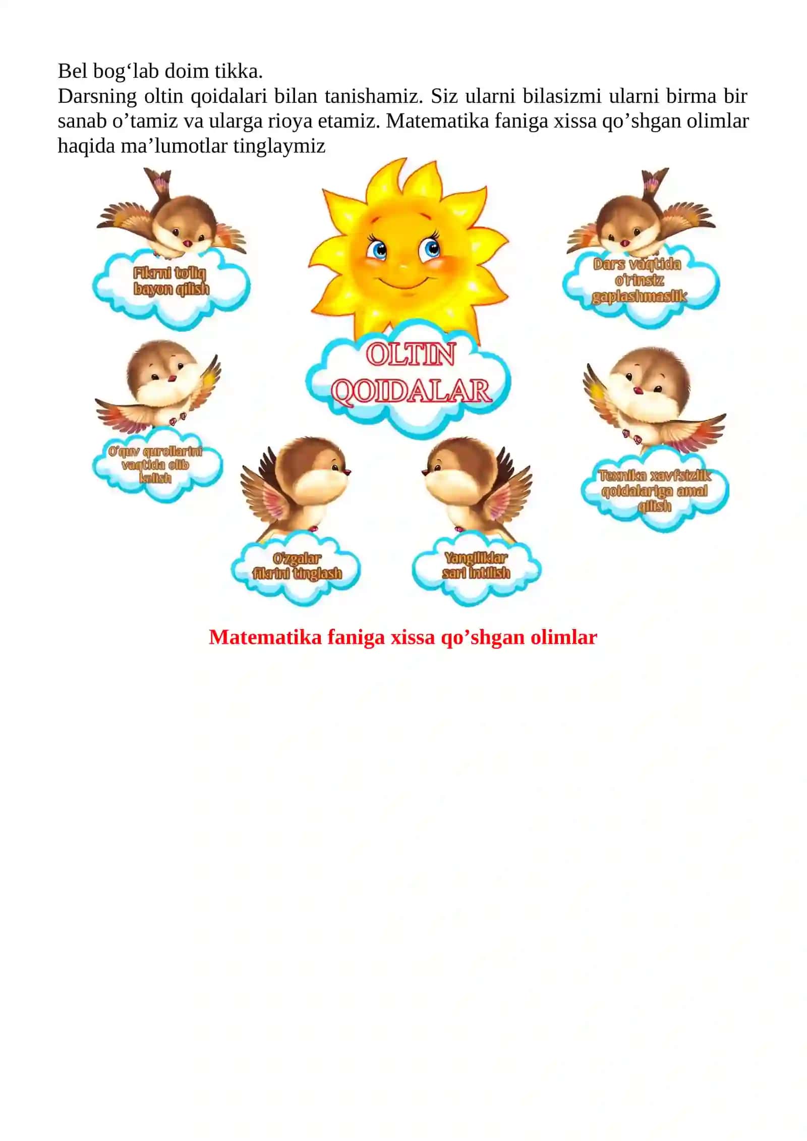 Soatlar va minutlar ishtirok etgan ifodalarni hisoblash mavzusida 2-sinf matematika fanidan dars ishlanmasi 4