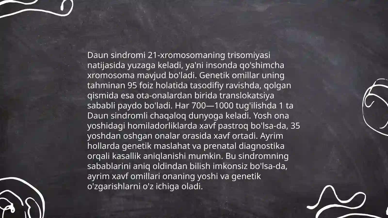Daun sindromi 4