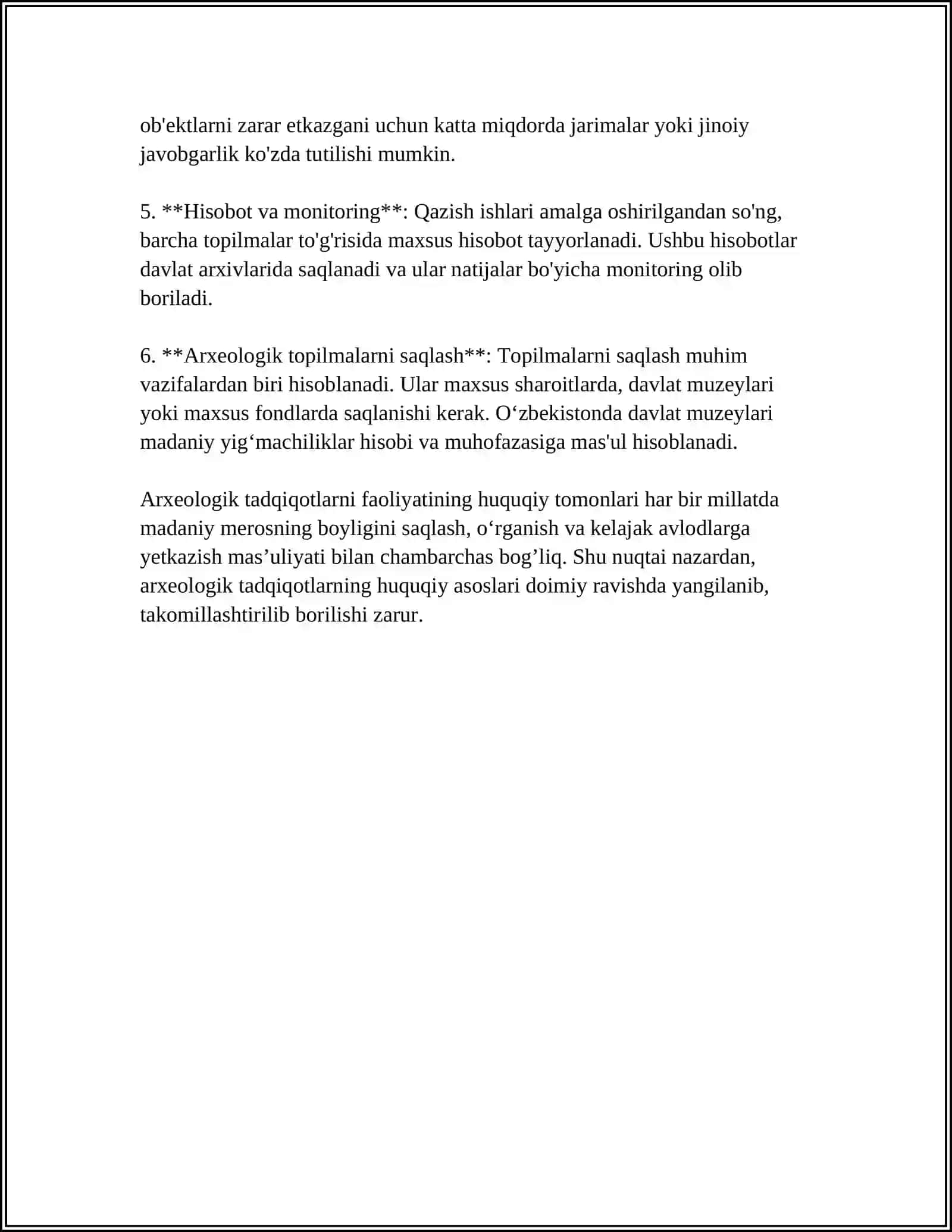 ARXEOLOGIK TADQIQOTLAR QONUNCHILIGIMIZDA 4