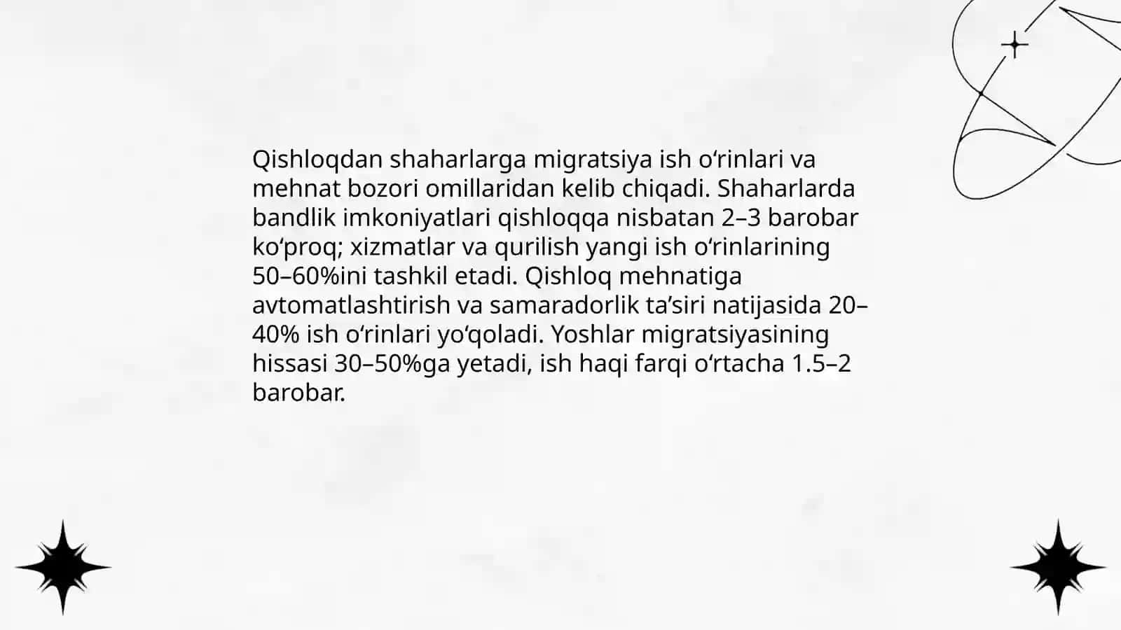 Urbanizatsiya: aholining shaharlarga koʻchishi sabab va oqibatlari 4
