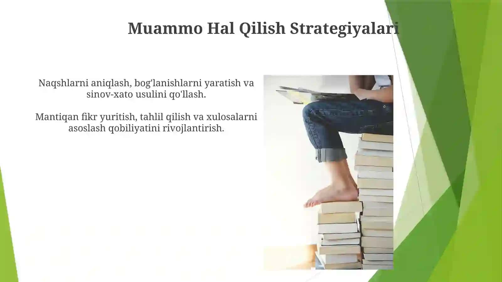 Boshlang'ich sinflarda matematika mantiqiy fikrlashni rivojlantirish xususiyatlari 4