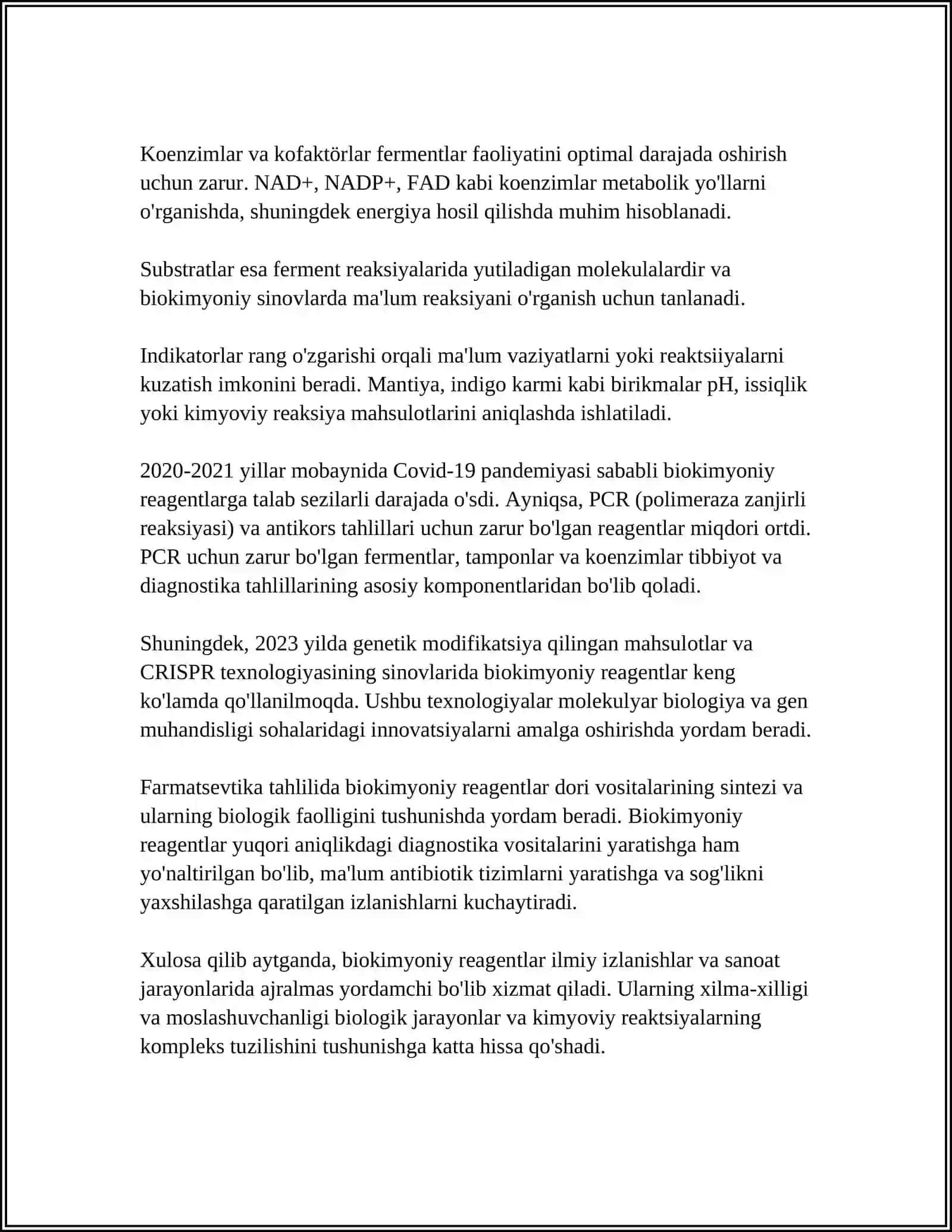 BIOKIMYONI ILMIY TADQIQOT METODLARI 4