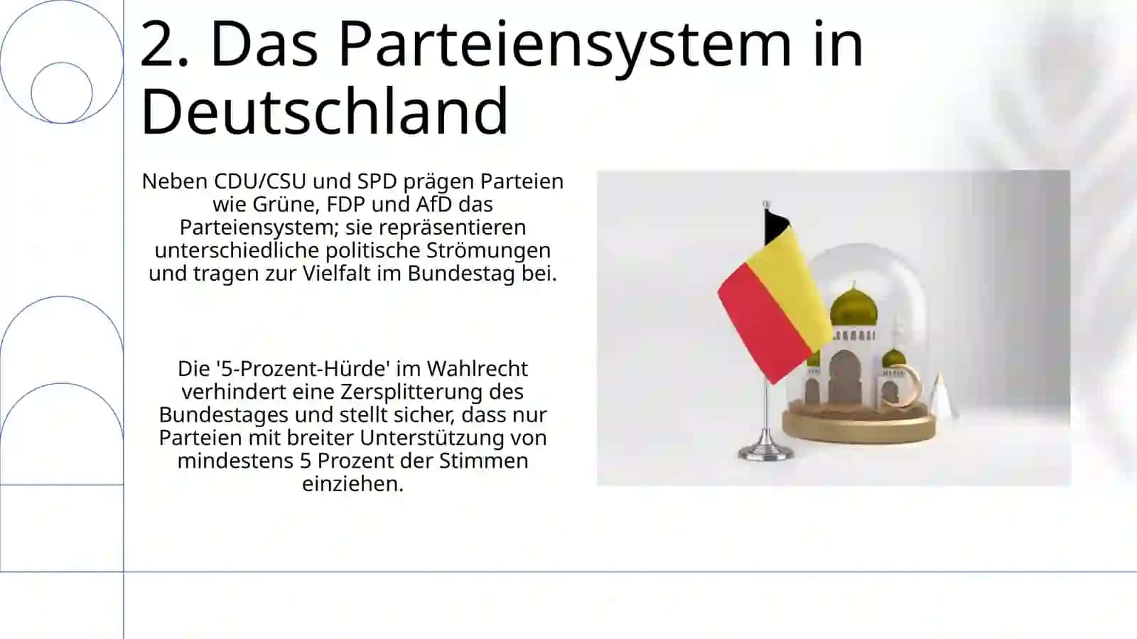Parlament. Die Verfassung, das Staatssystem von Deutschland. Bundestag.Staatssymbole 4