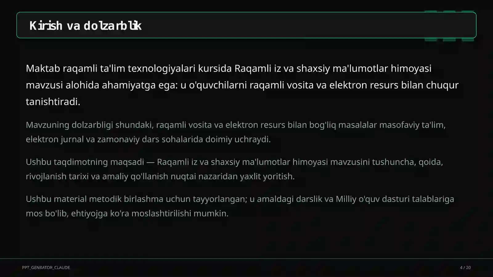 Raqamli iz va shaxsiy ma'lumotlar himoyasi 4