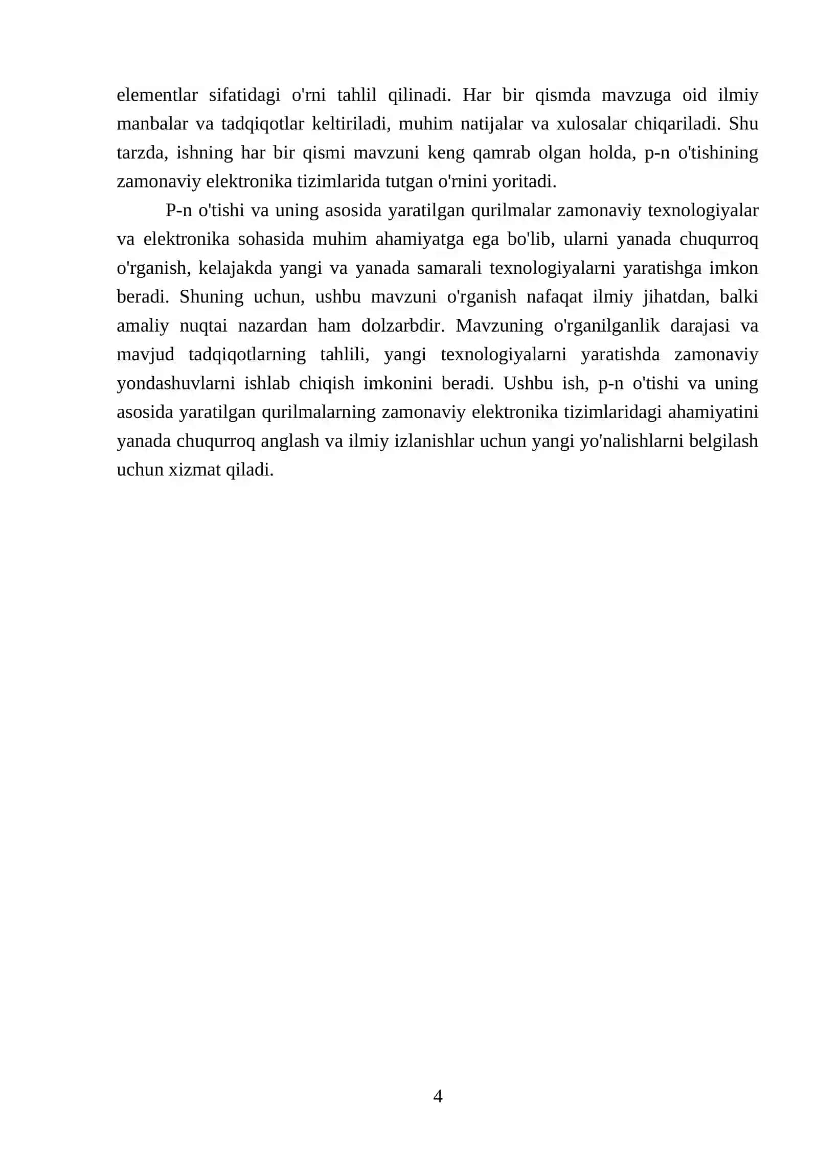 Kontakt hodisalari (p-n junction): Diod, tranzistor va zamonaviy mantiqiy elementlarning ishlash prinsipi 4