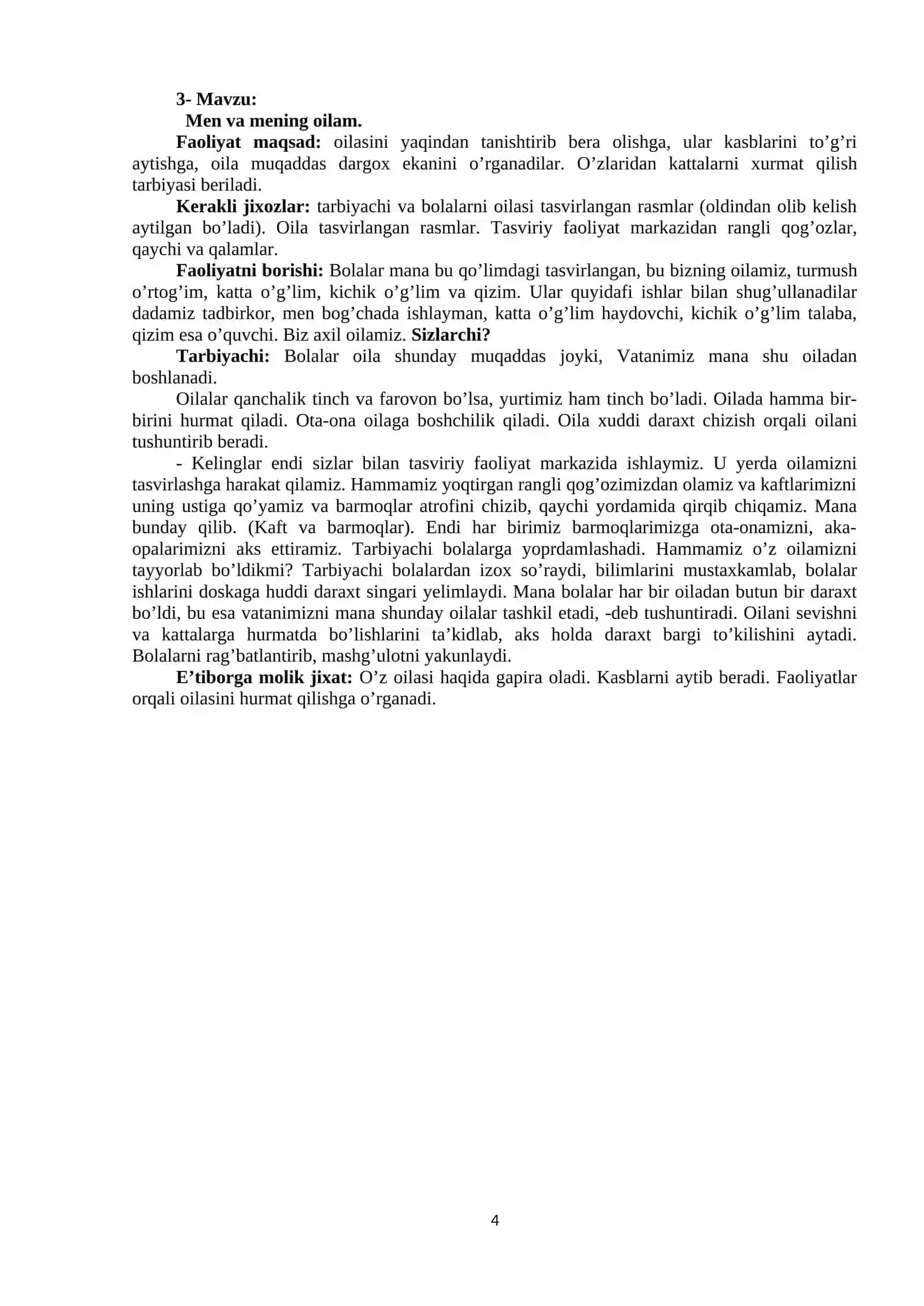 Mening jonajon O’zbekistonim 4