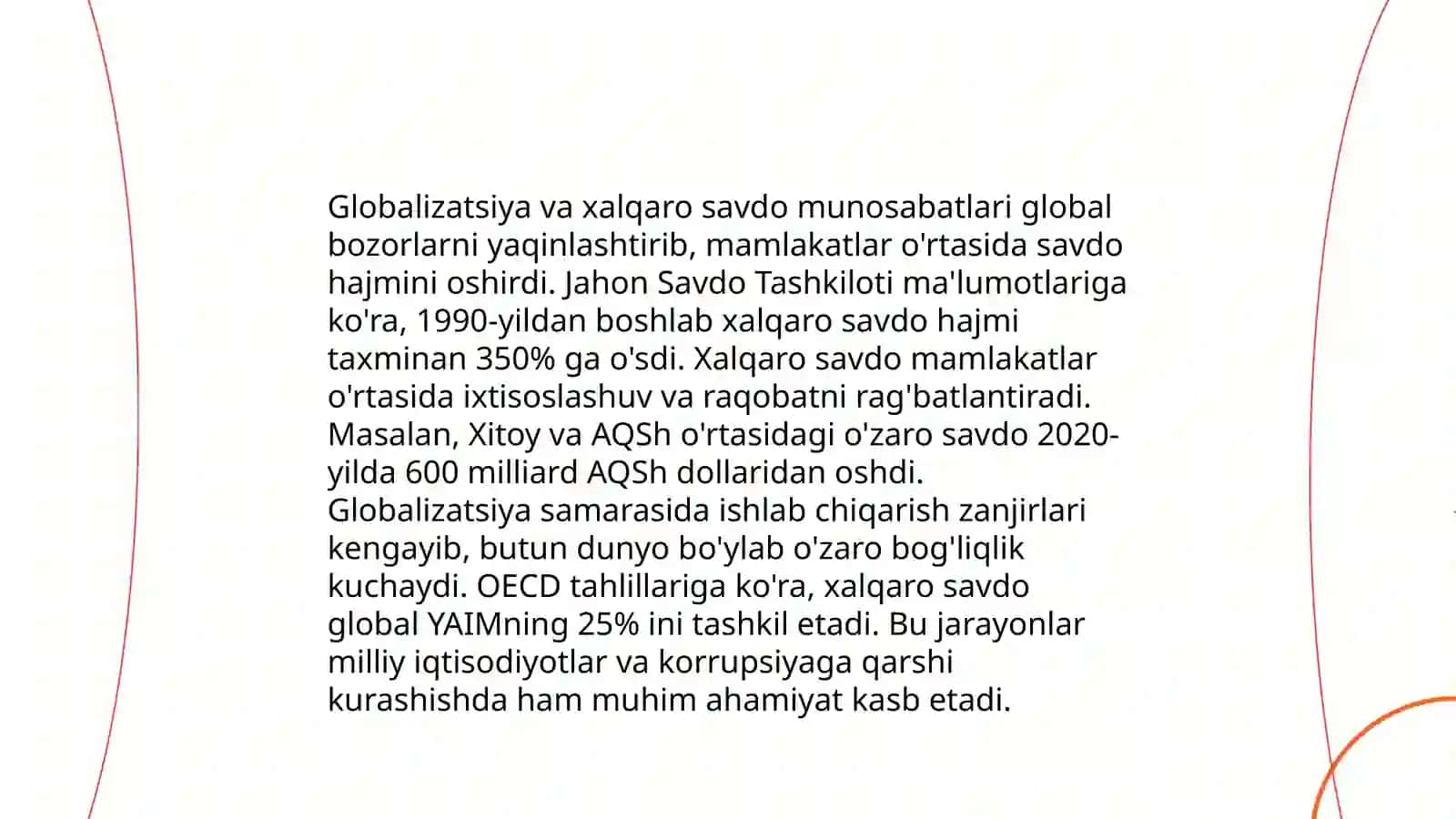 Global bozorlarning shakllanishi va ularning xususiyatlari 4
