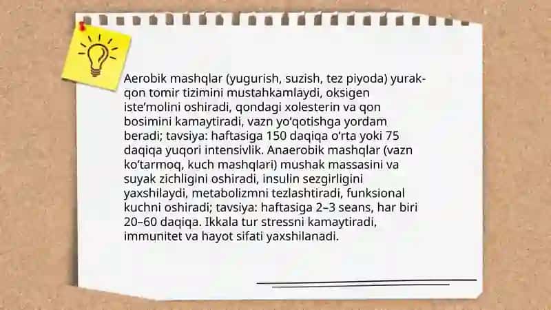 Jismoniy tarbiya vositalari. Tabiatning sogʻlomlashtieuvchi kuchlari va gigeyenik omillari 4