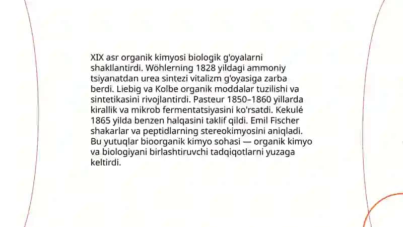 Bioorganik kimyo fanining shakillanishi va tarixiy manbalari 4