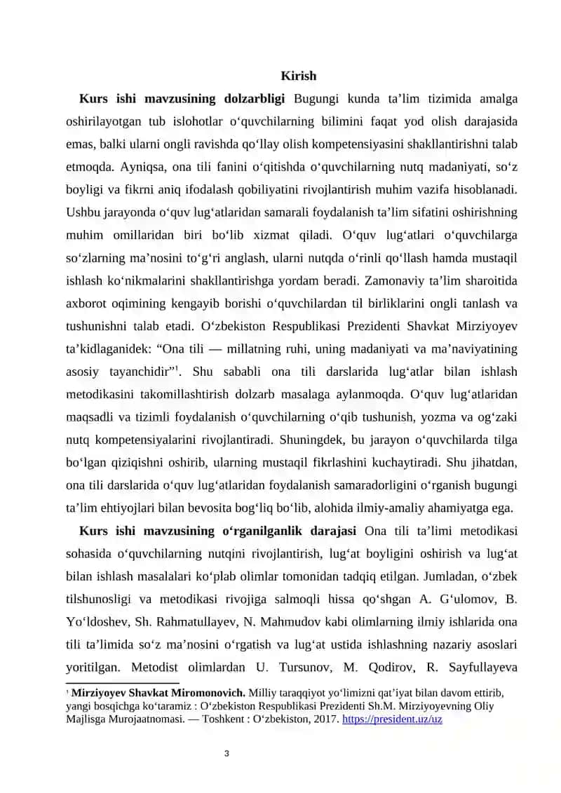 O‘quv lug‘atlaridan foydalanish samaradorligi  kurs ishi 4