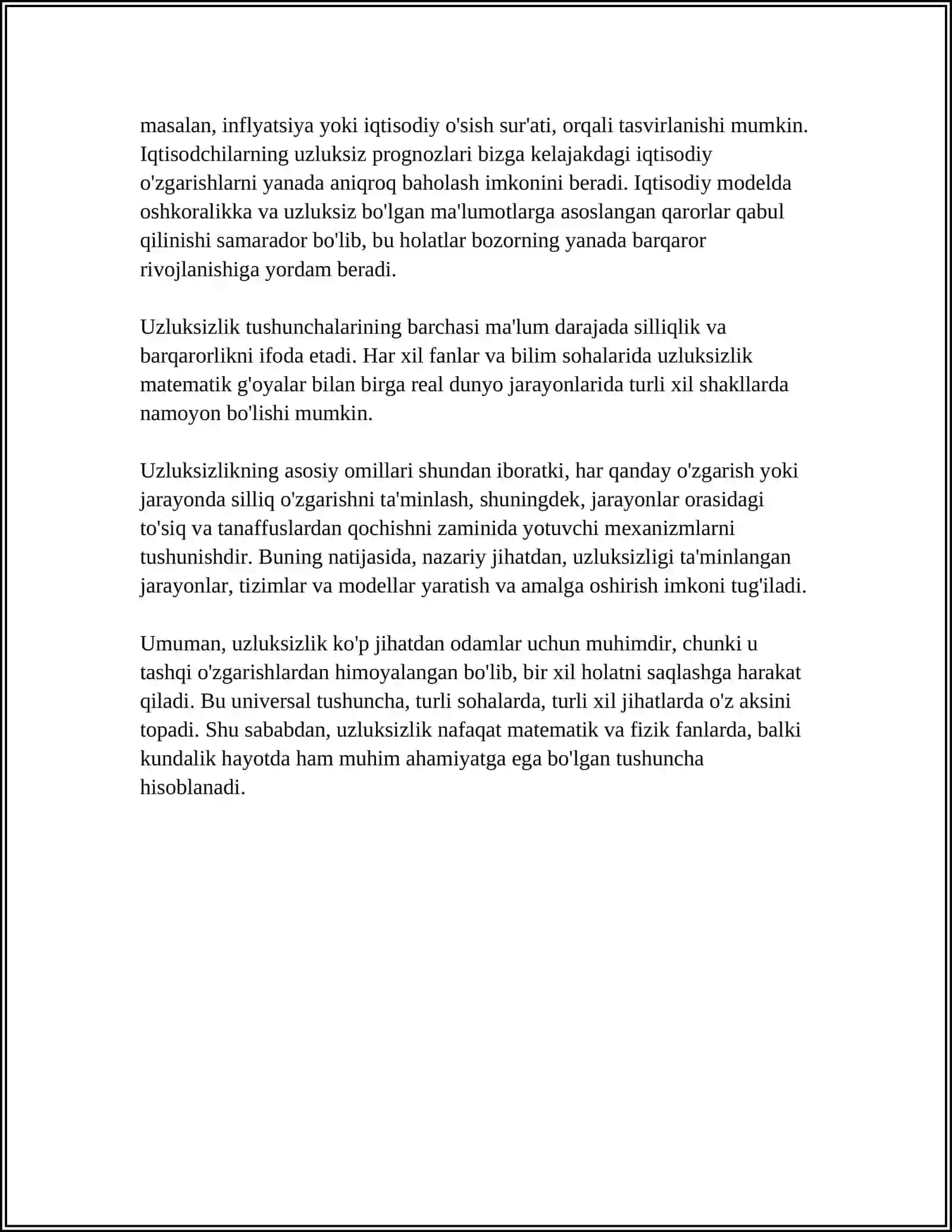 FUNKTSIYANING UZLUKSIZLIGI VA HOSILASI 4