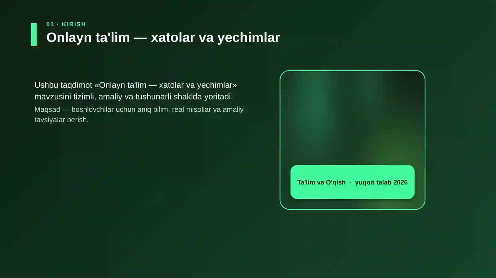 Onlayn ta'lim — xatolar va yechimlar 4