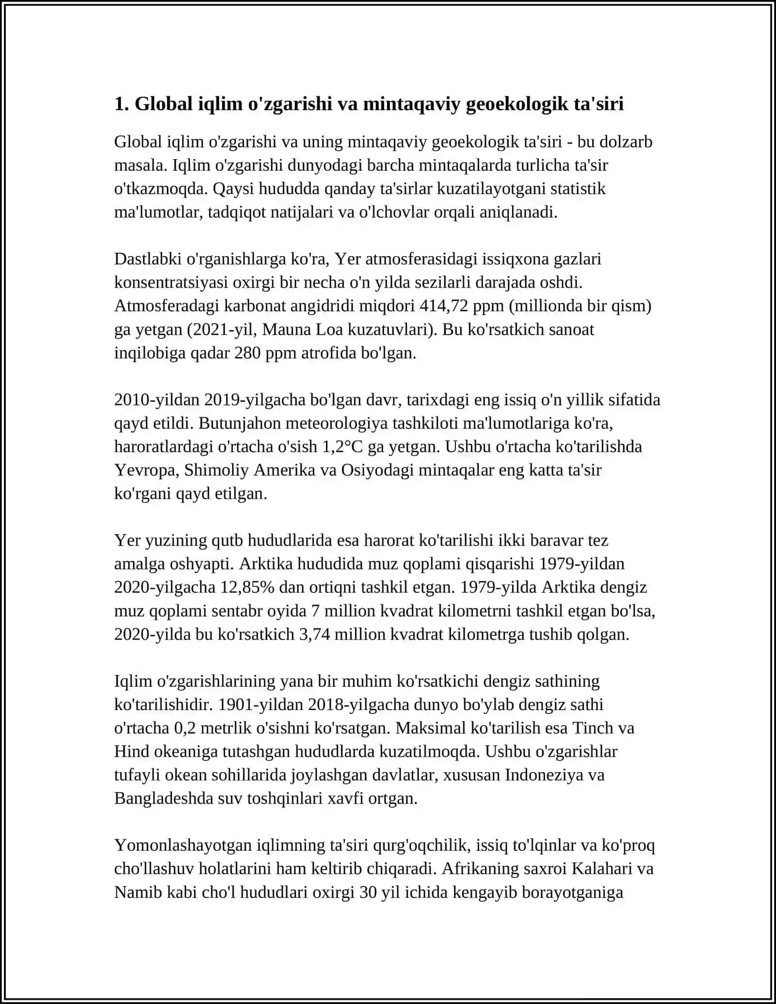 GLOBAL VA MAHALLIY MINTAQAVIY GEOEKOLOGIK MUAMMOLAR 4