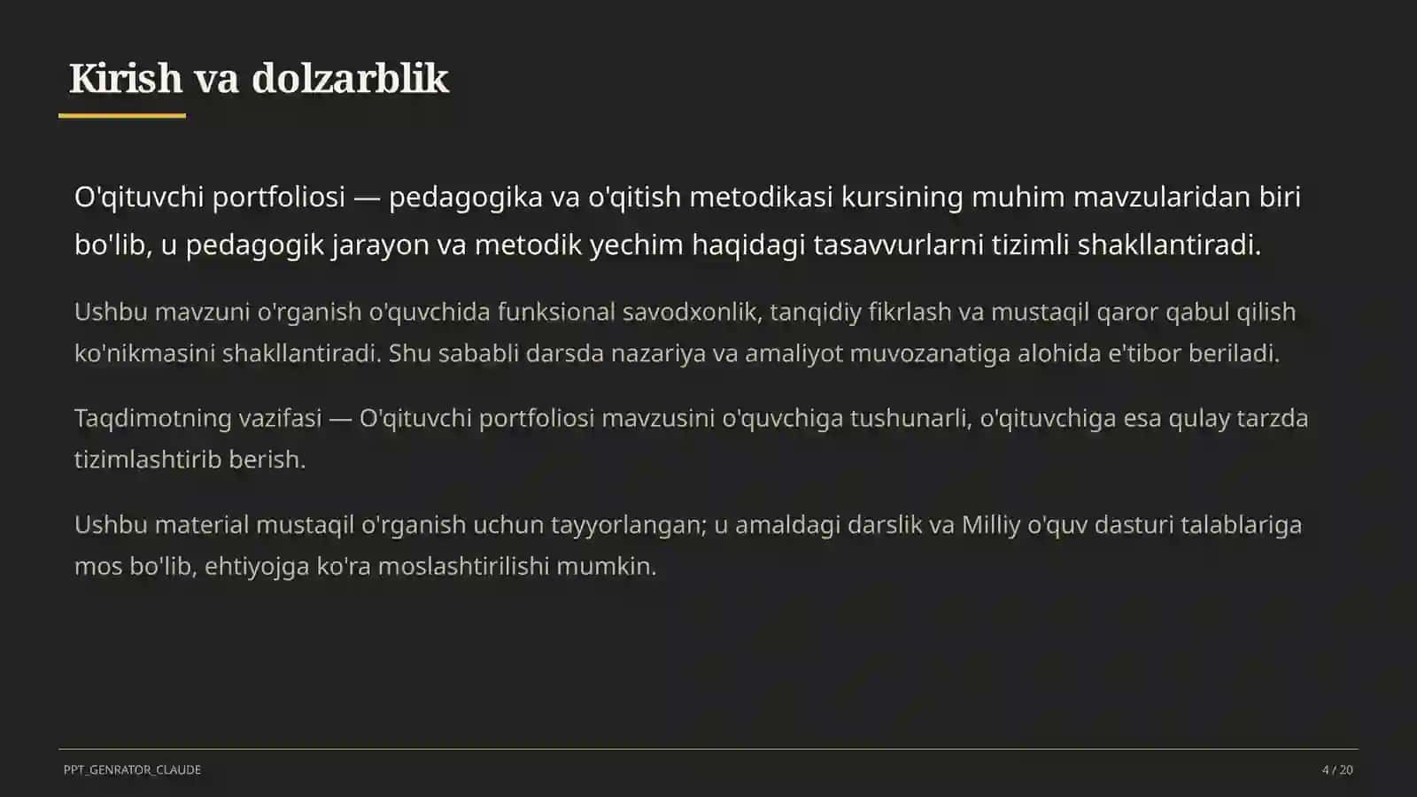 O'qituvchi portfoliosi 4