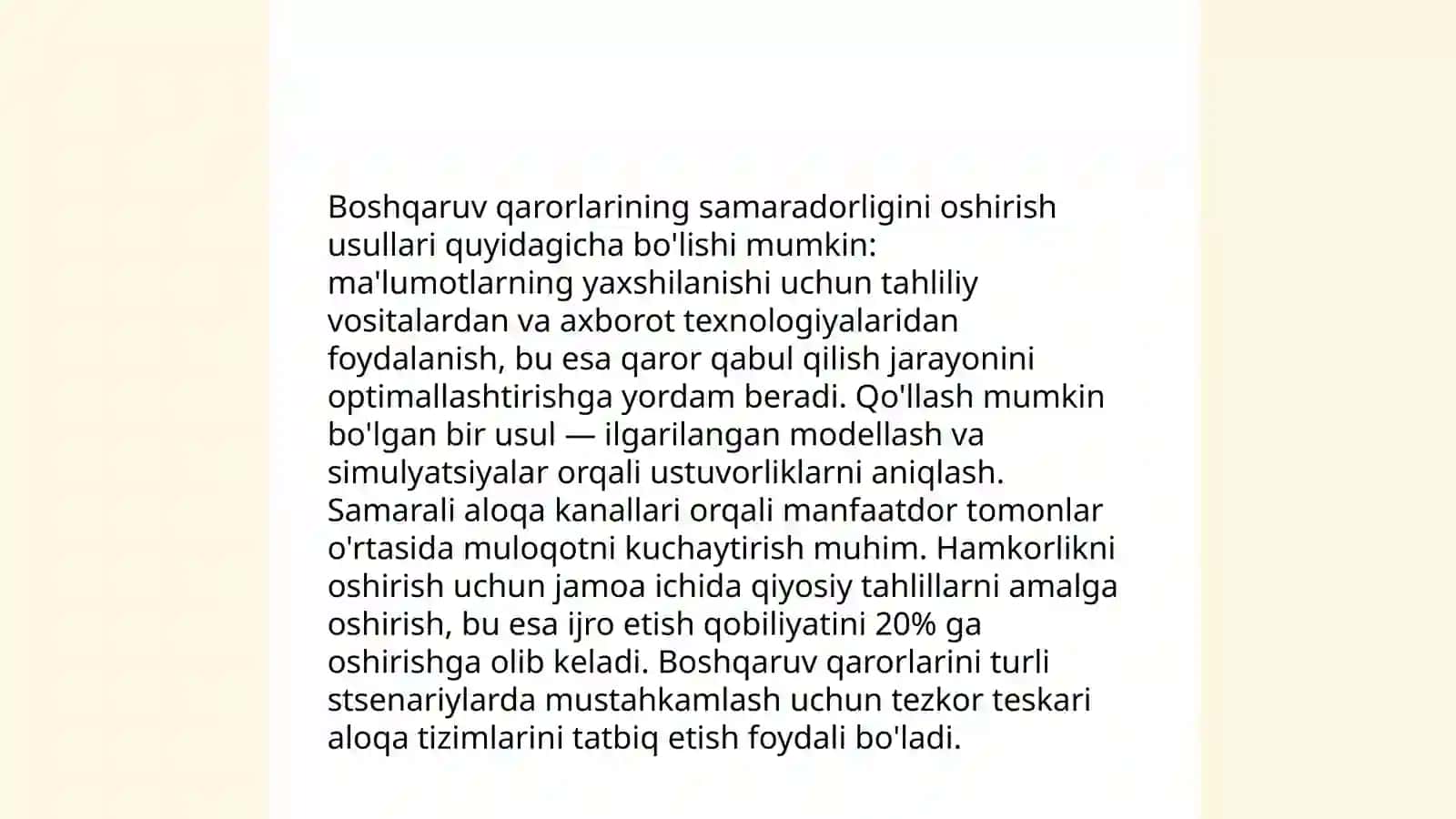 Germaniya korxonalarida boshqaruv qarorlarini qabul qilish va uni takomillashtirish yo'llari 4