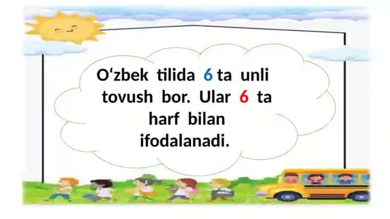 UNLI TOVUSHLAR VA HARFLAR 4