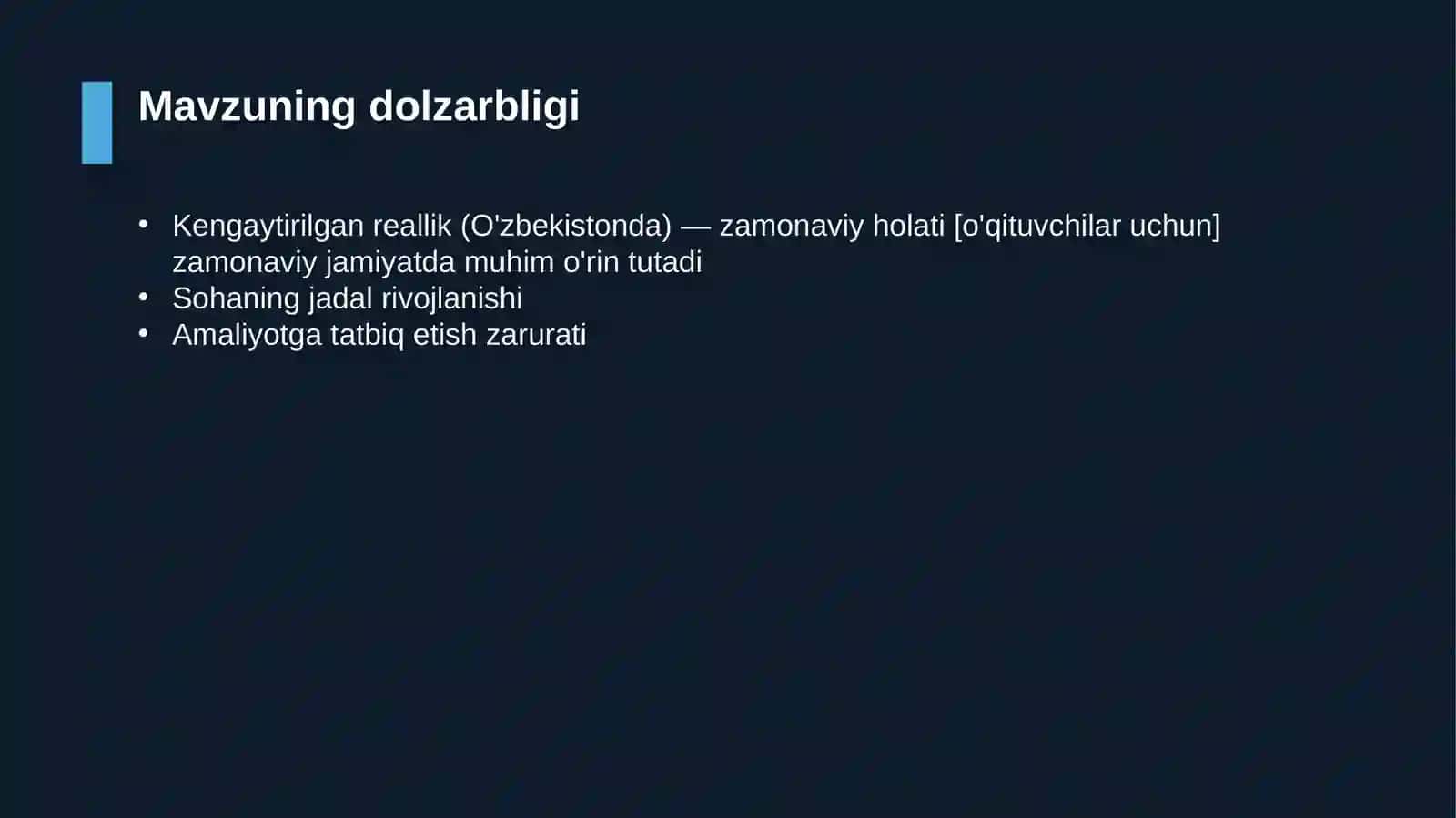 Kengaytirilgan reallik (O'zbekistonda) - zamonaviy holati [o'qituvchilar uchun] 4