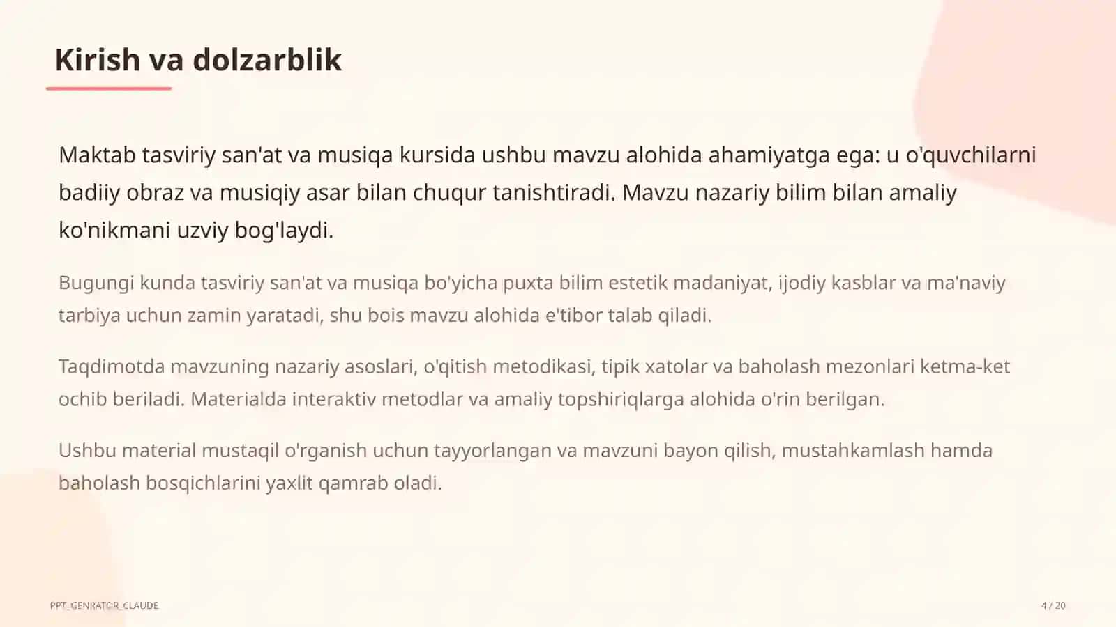 O'zbek bastakorlari: Mutal Burhonov va Manas Leviyev (4-sinf) 4