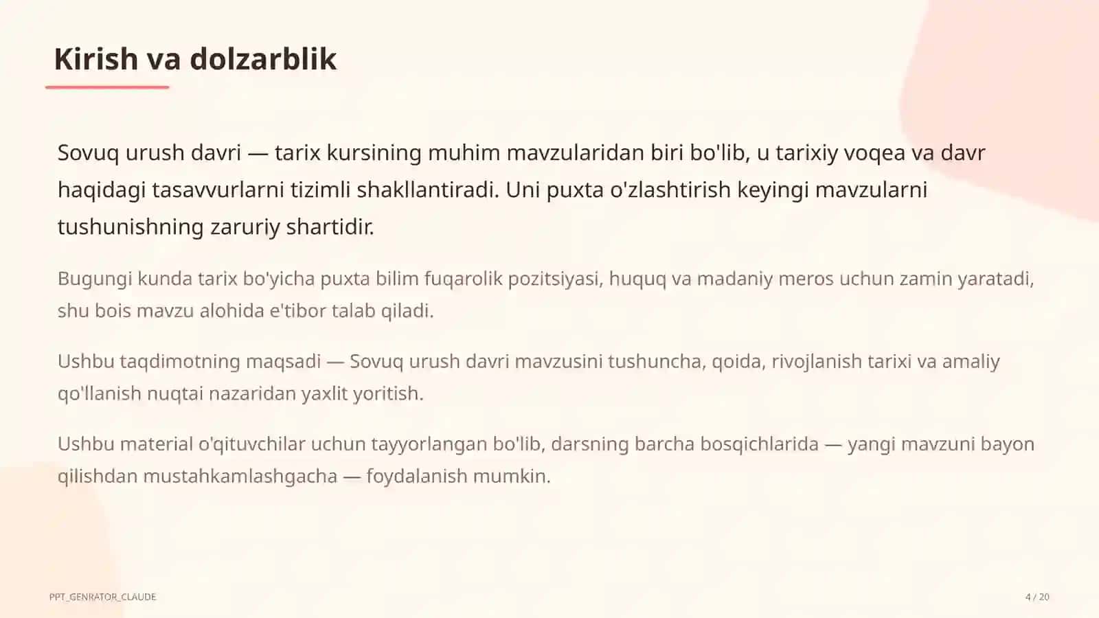 Sovuq urush davri (10-sinf) 4