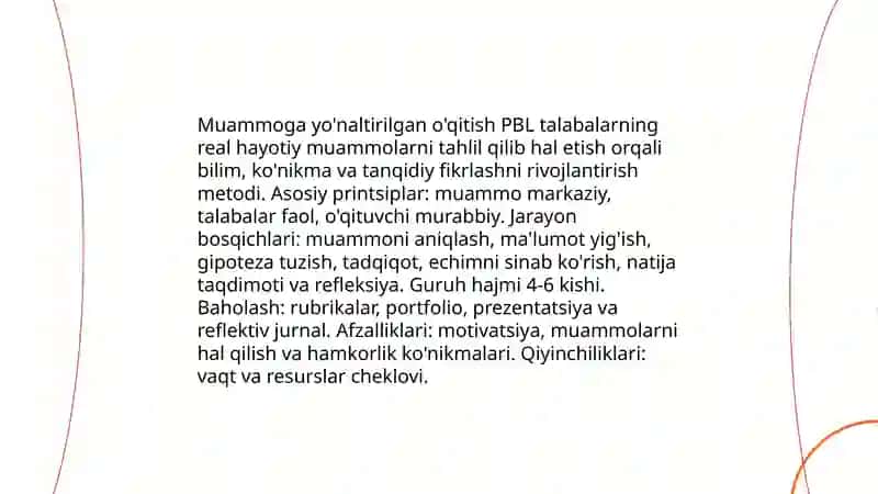 O’qitishning interfaol metodlari 4