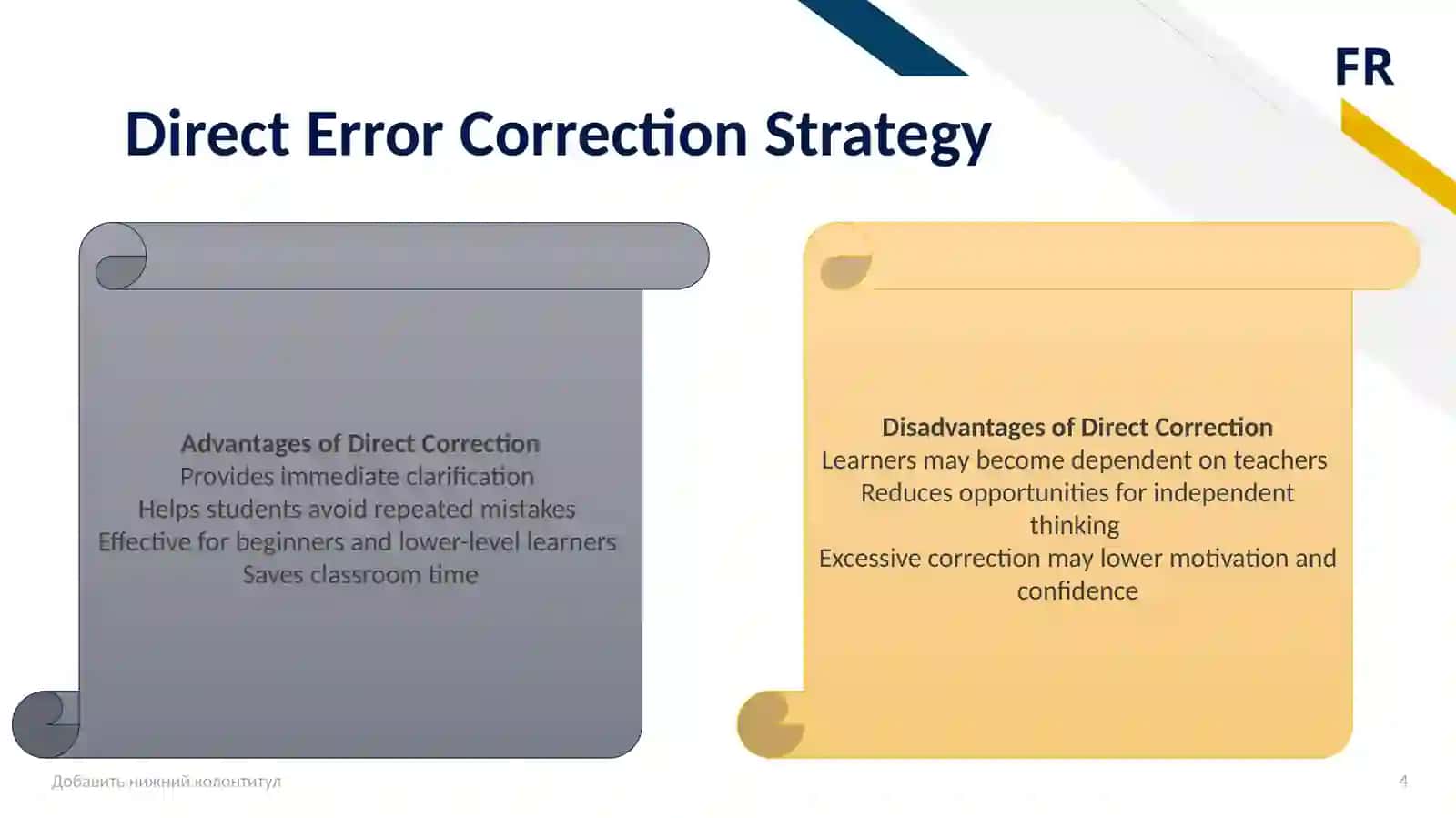 Error Correction Strategies in Language Learning 4