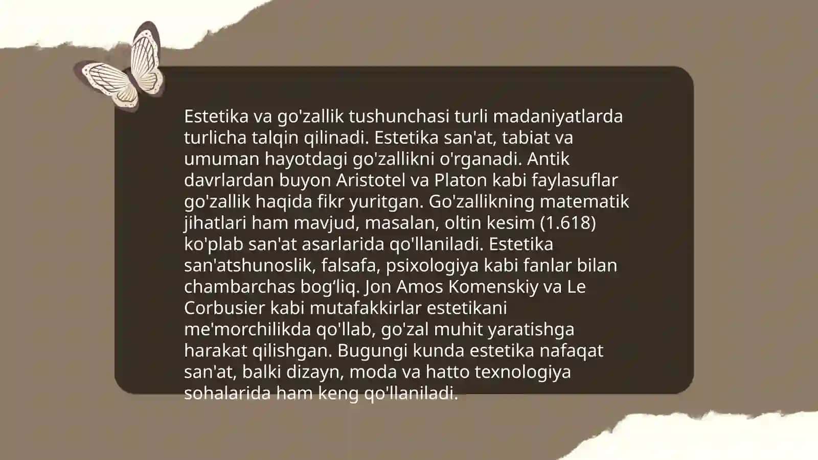 Go’zallik falsafasi 4