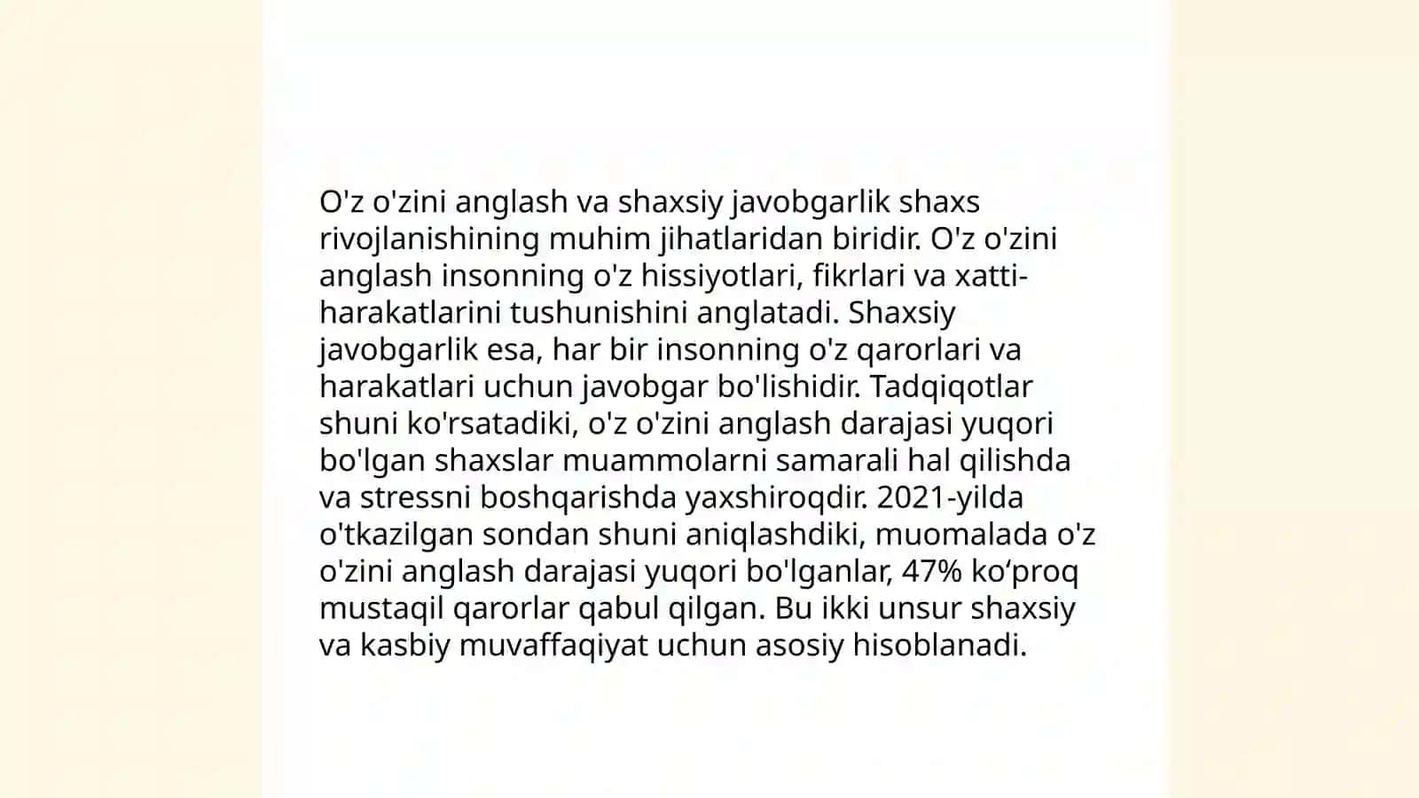 Shaxsiy javobgarlikni shakilantirish 4