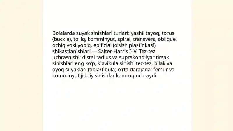 Bolalarda harakat-tayanch a'zolarining umumiy epidemiologiyasi 4