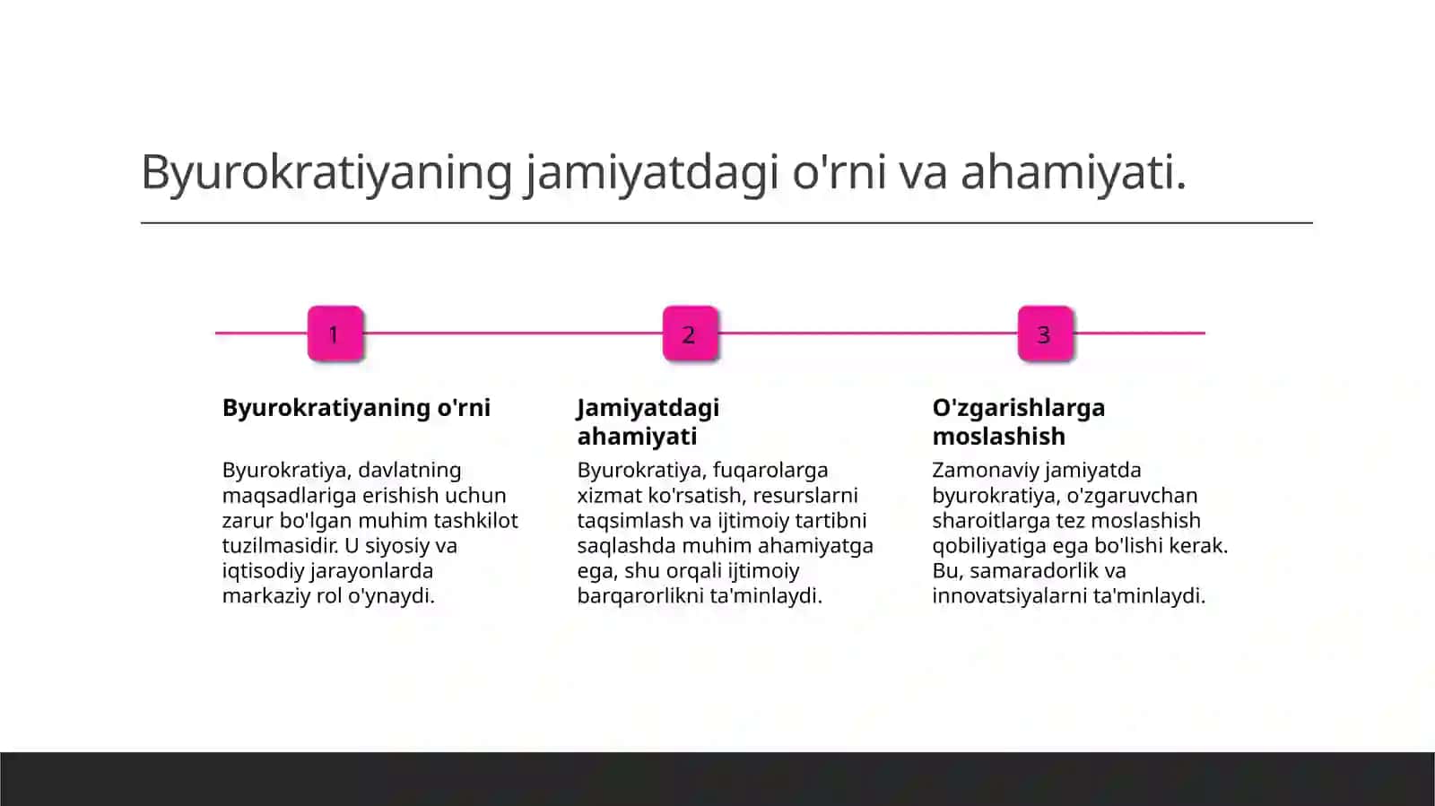 Byurokratiyaning turlari va funksiyalari haqida tushuncha. Byurokratiya siyosiy institut sifatida 4