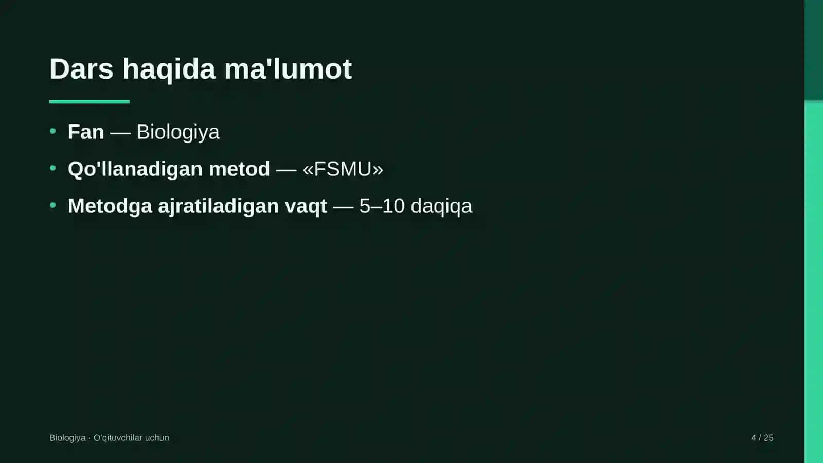 biologiya darslarida fsmu metodidan foydalanish 9563 4