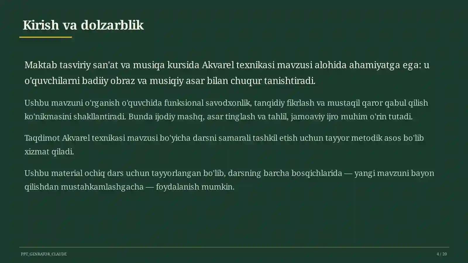 Akvarel texnikasi (5-sinf) 4