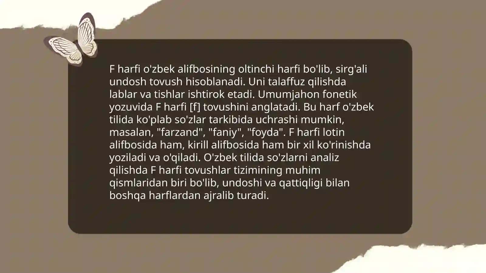 F harfiga taqdimot 4