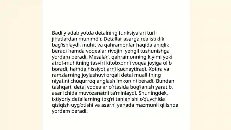 Detal tushunchasi va uning adabiyotdagi o‘rni 4