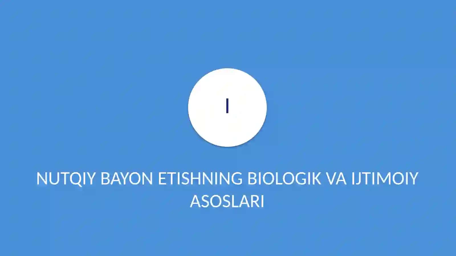 Nutqiy bayon etishning vujudga kelishi 4