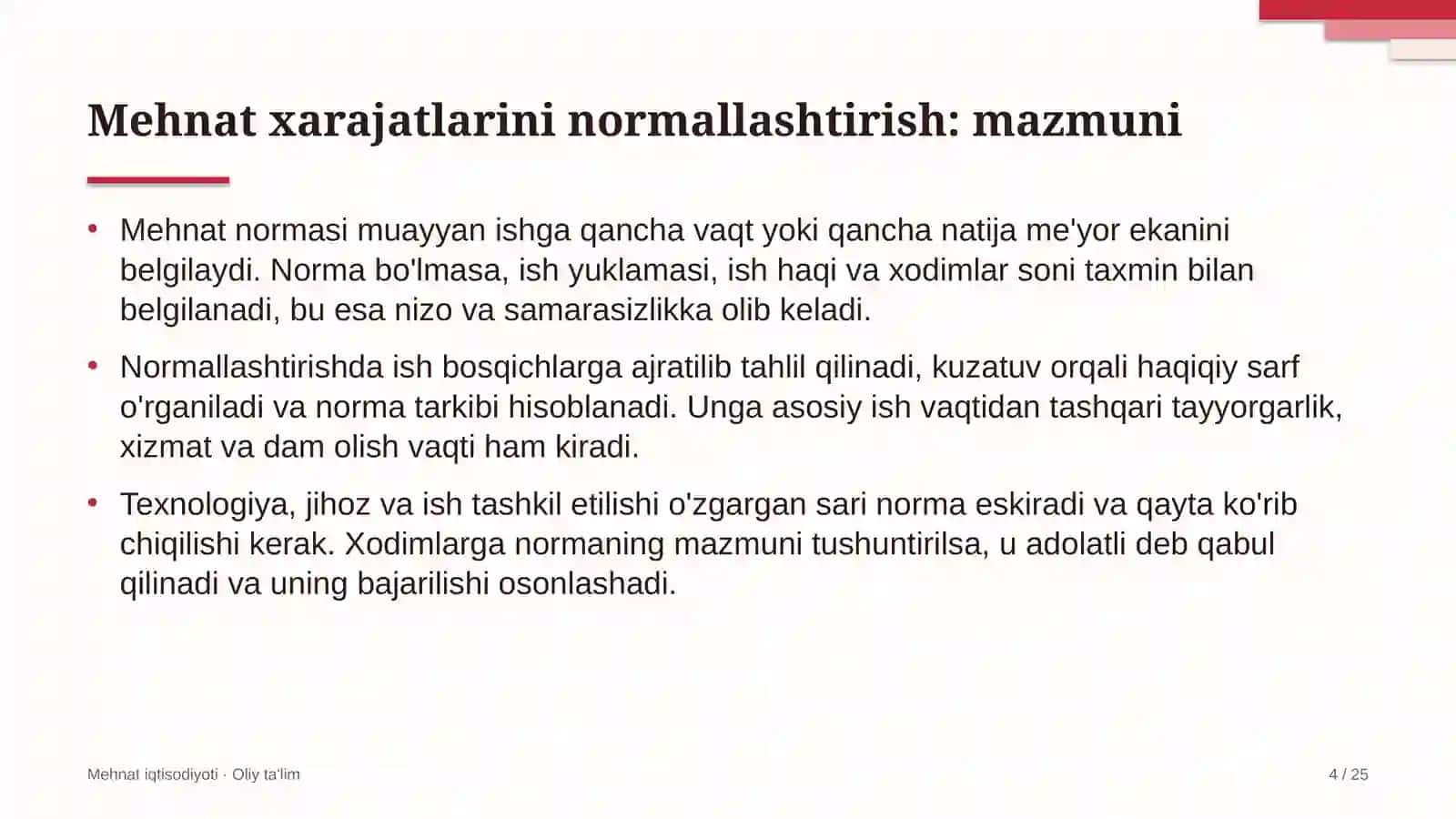 ta'lim texnologiyalari startaplarida mehnat xarajatlarini normallashtirish 5939 4