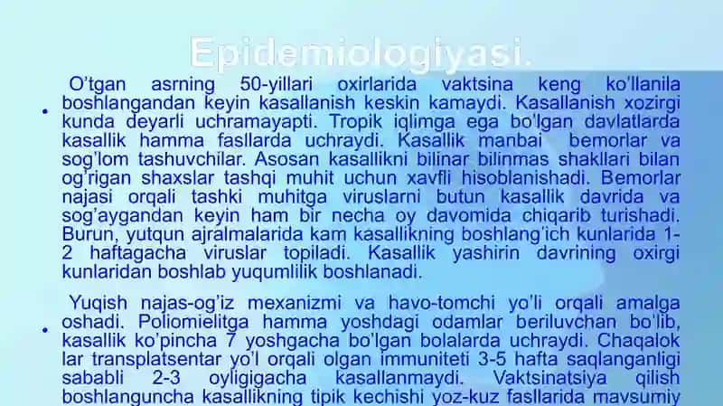 POLIOMIЕLIT 4