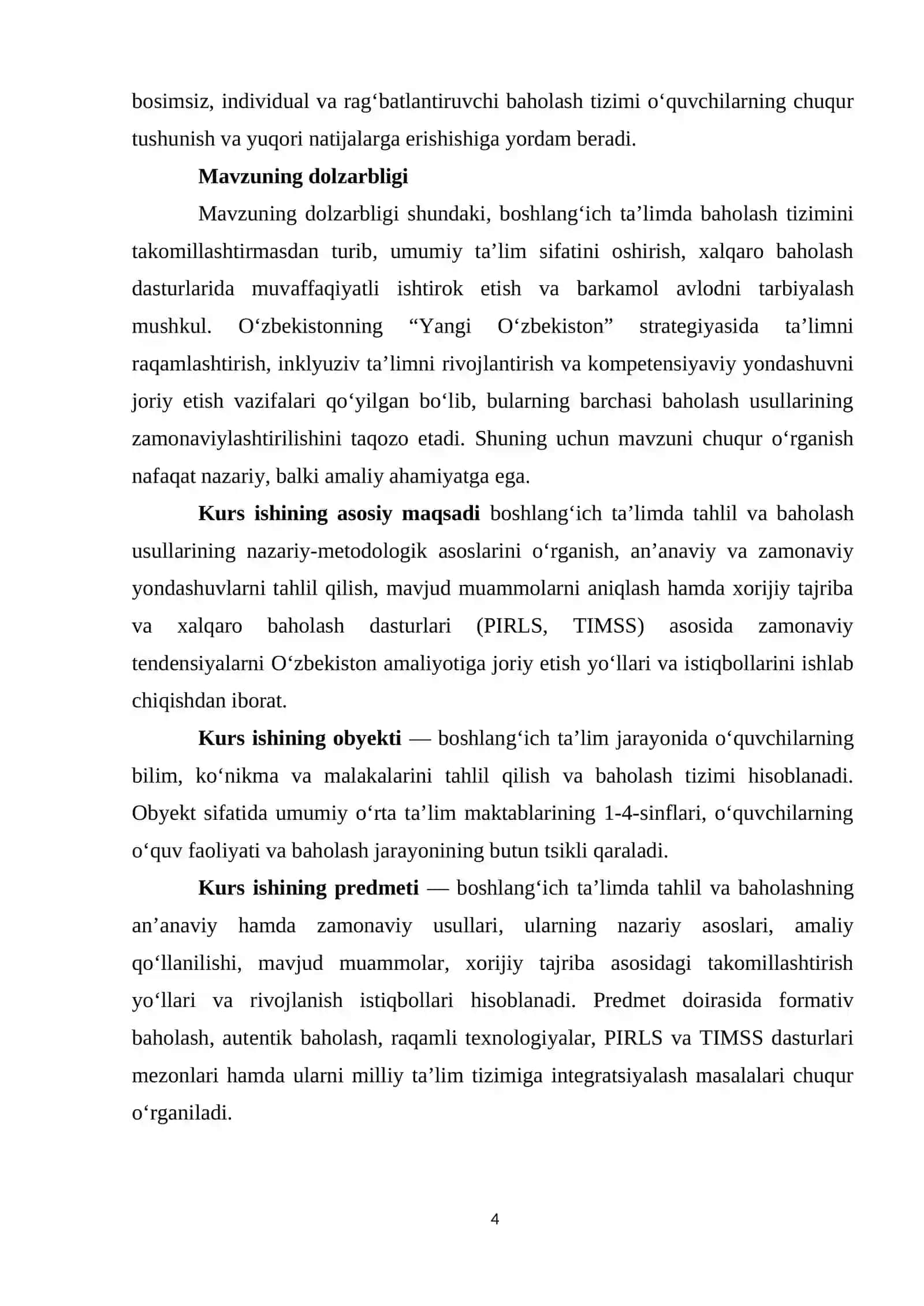 Boshlang‘ich ta’limda tahlil va baholash usullari: zamonaviy tendensiyalar va muammolar 4