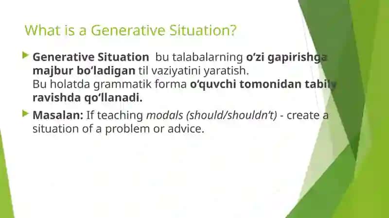 Generative Situation O‘quyuchiga dastlabki yordam - Qaysanuze 4