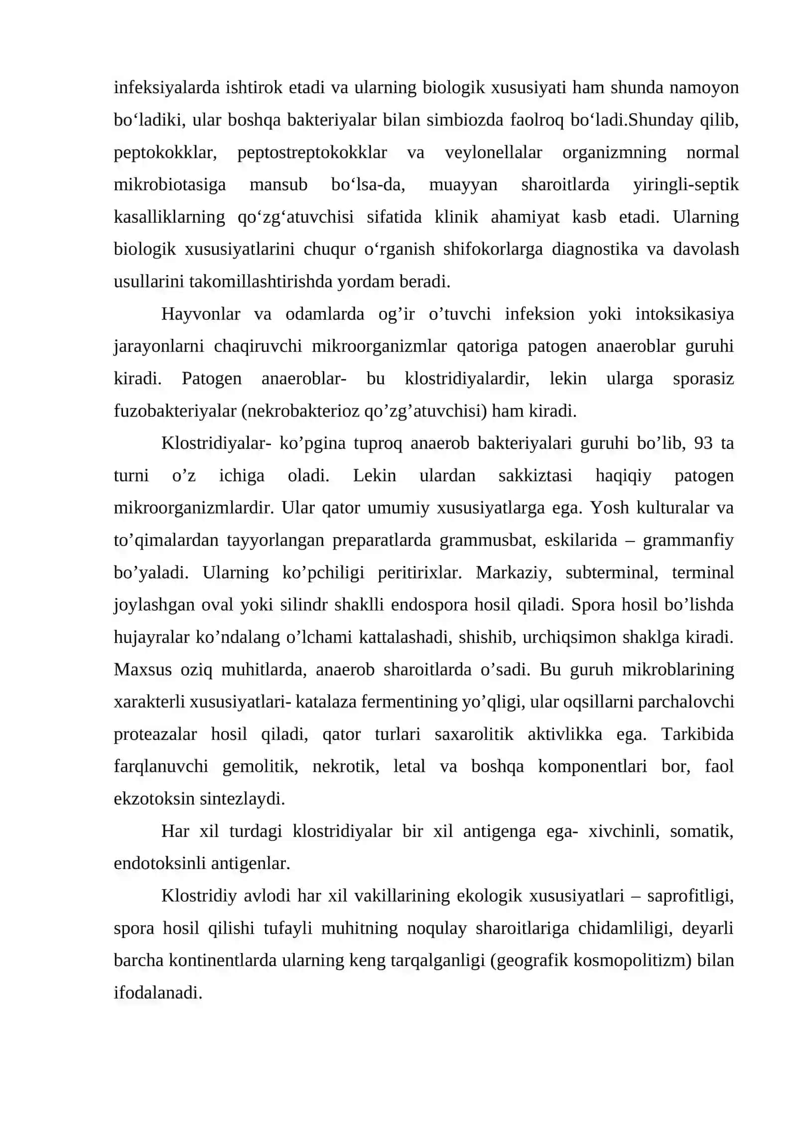 Shartli-patogen anaerob kokklar (peptokokklar, peptostreptokokklar, veylonellalar)ning jarrohlik va ginekologik kasalliklardagi ahamiyati. 4