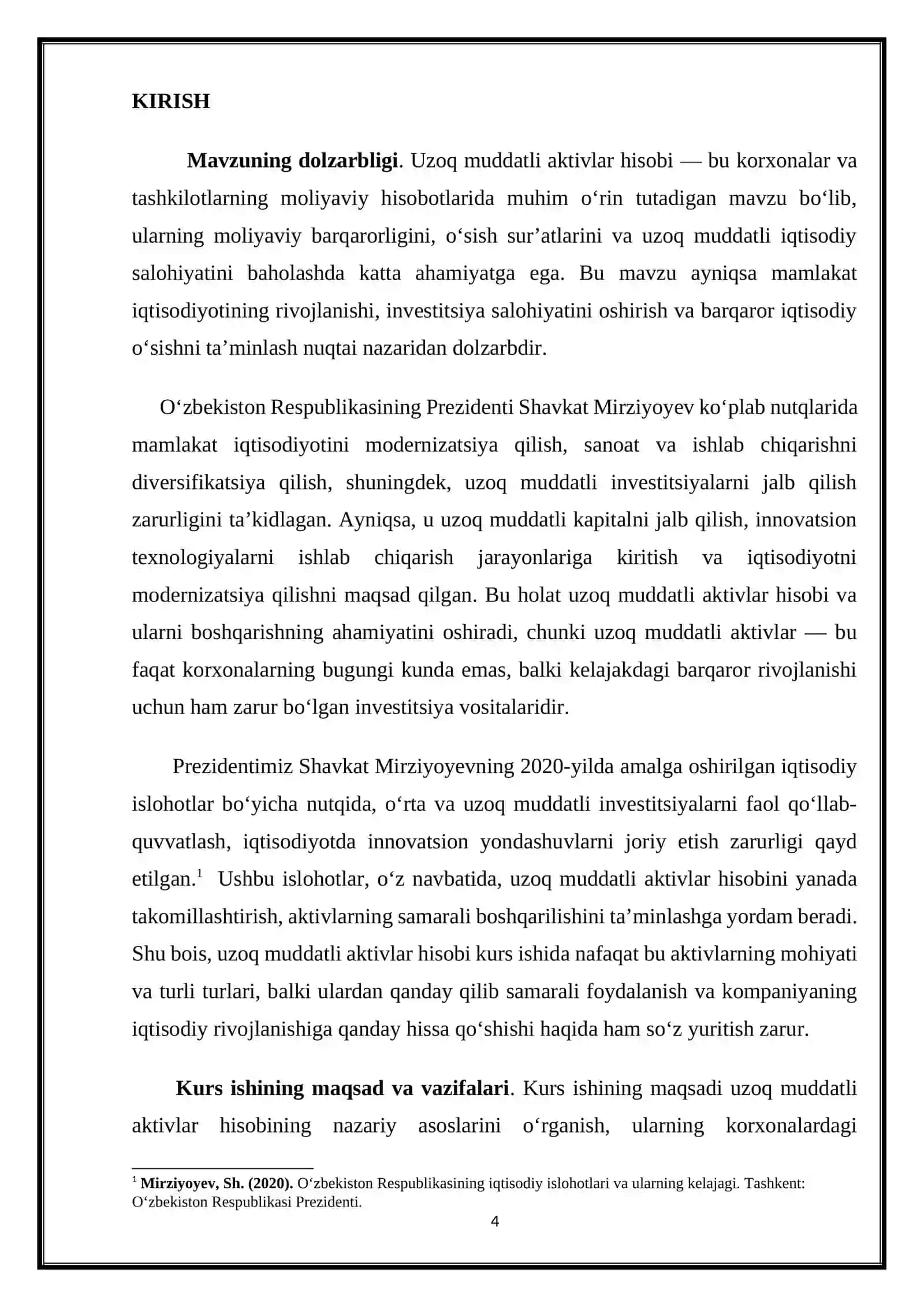 Uzoq muddatli aktivlar hisobi 4