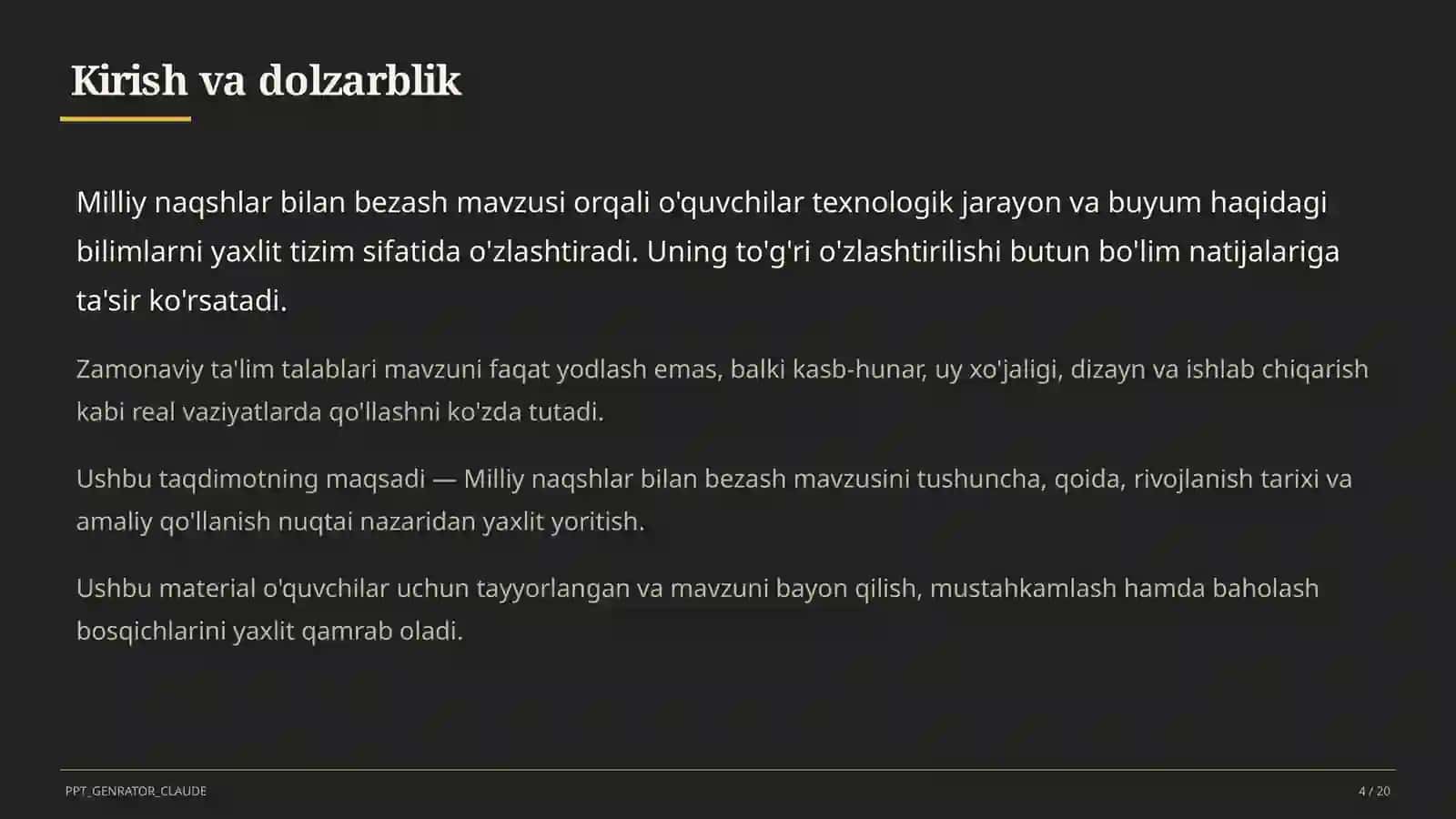 Milliy naqshlar bilan bezash (3-sinf) 4