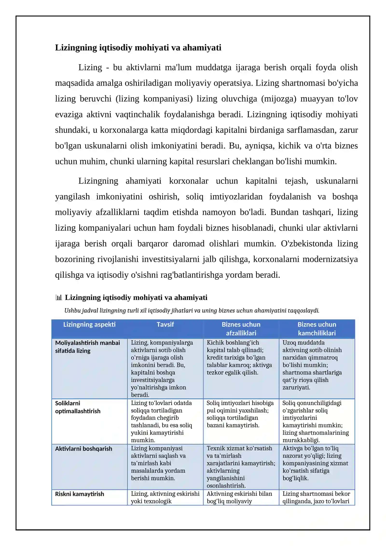 Lizing korxonalarida lizingga berish muomalalari hisobi 4