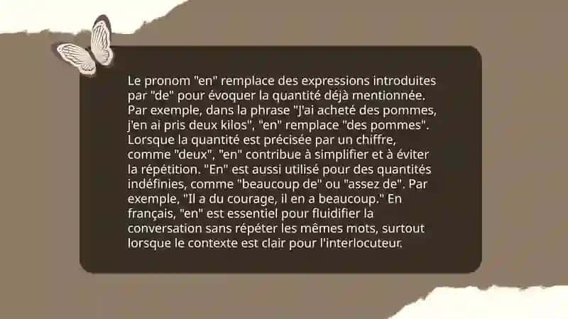 Le pronom en (la quantité) 4
